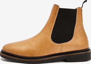 NINE TO FIVE - Botas Chelsea 'Luka' en beige: frente