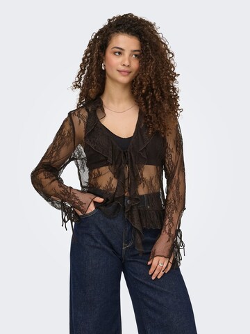 ONLY Bluse i brun: forside