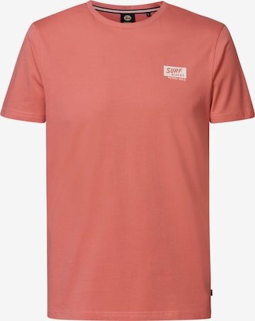 T-Shirt 'Waikiki Beach' Petrol Industries en rose : devant