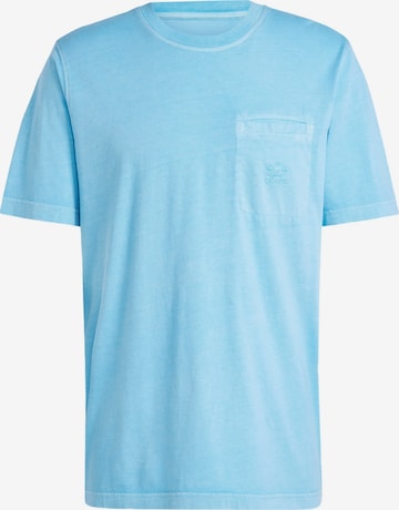 T-Shirt 'Trefoil Essentials' ADIDAS ORIGINALS en bleu : devant