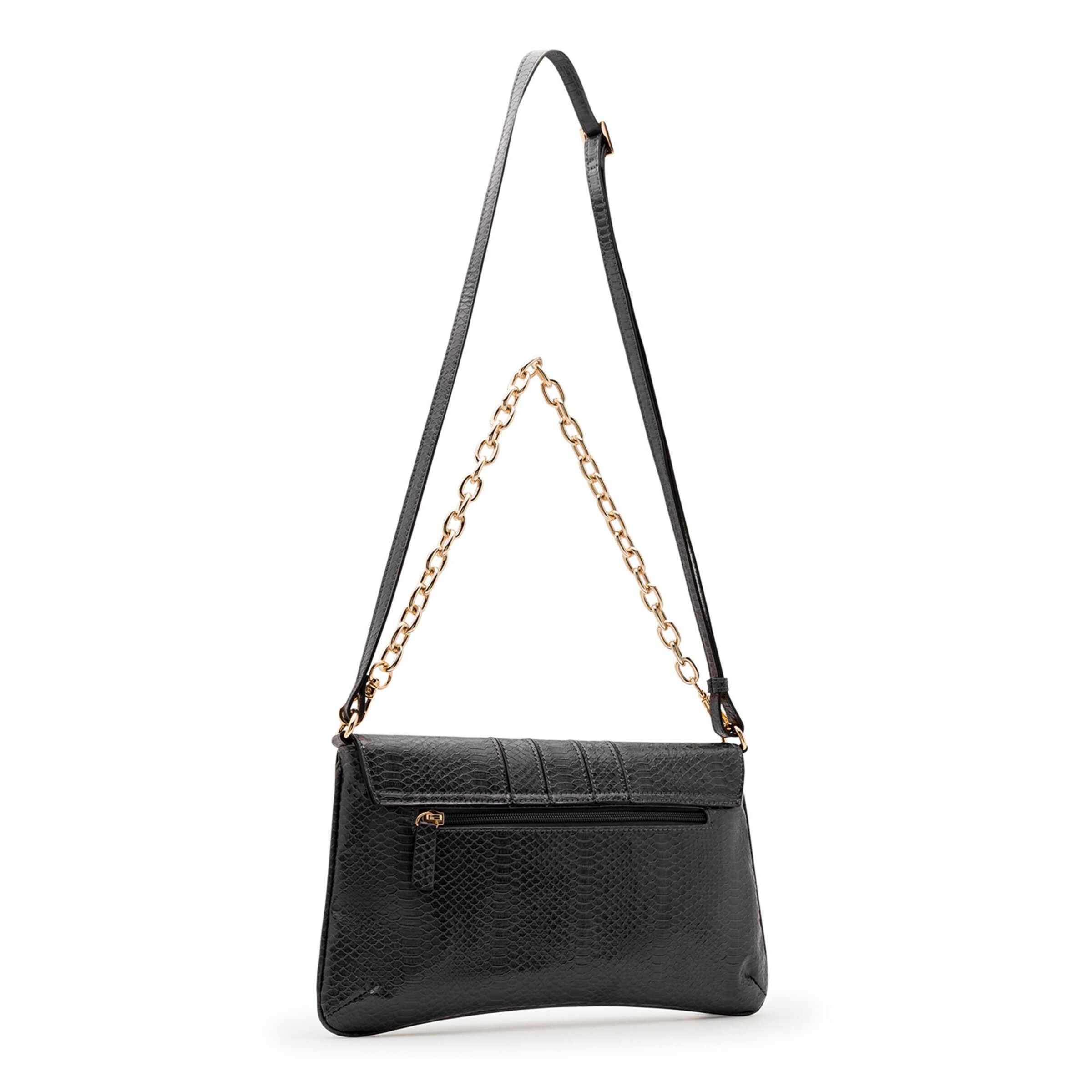 L.CREDI Schoudertas 'Nuria' in Zwart