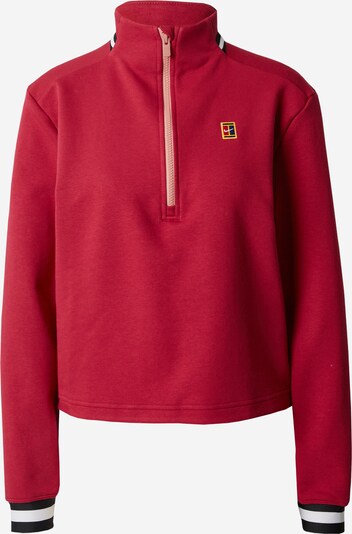 NIKE Sports sweatshirt 'Heritage' in Yellow / Crimson / Black / natural white, Item view