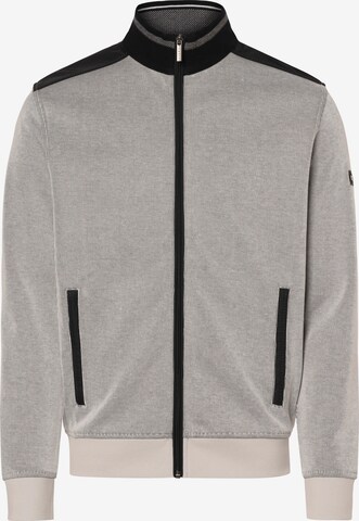 bugatti Zip-Up Hoodie in Grey: front