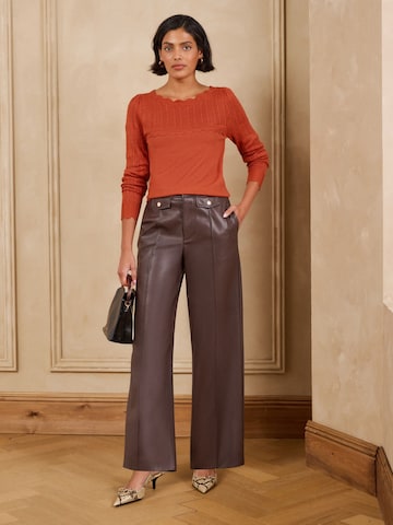 love & roses - Pullover em laranja
