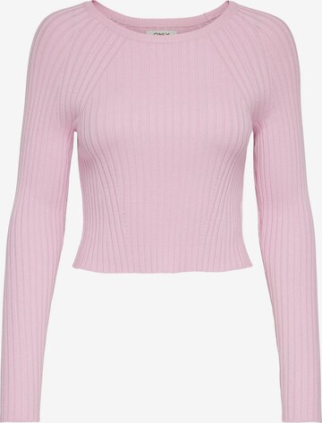 ONLY Пуловер 'Meddi' в розово: отпред