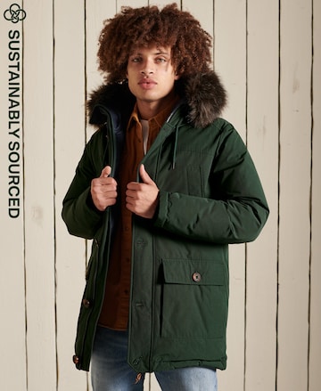 Parka d’hiver 'New Rookie ' Superdry en vert : devant