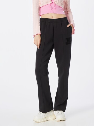 Regular Pantaloni sport de la Juicy Couture Sport pe negru: față