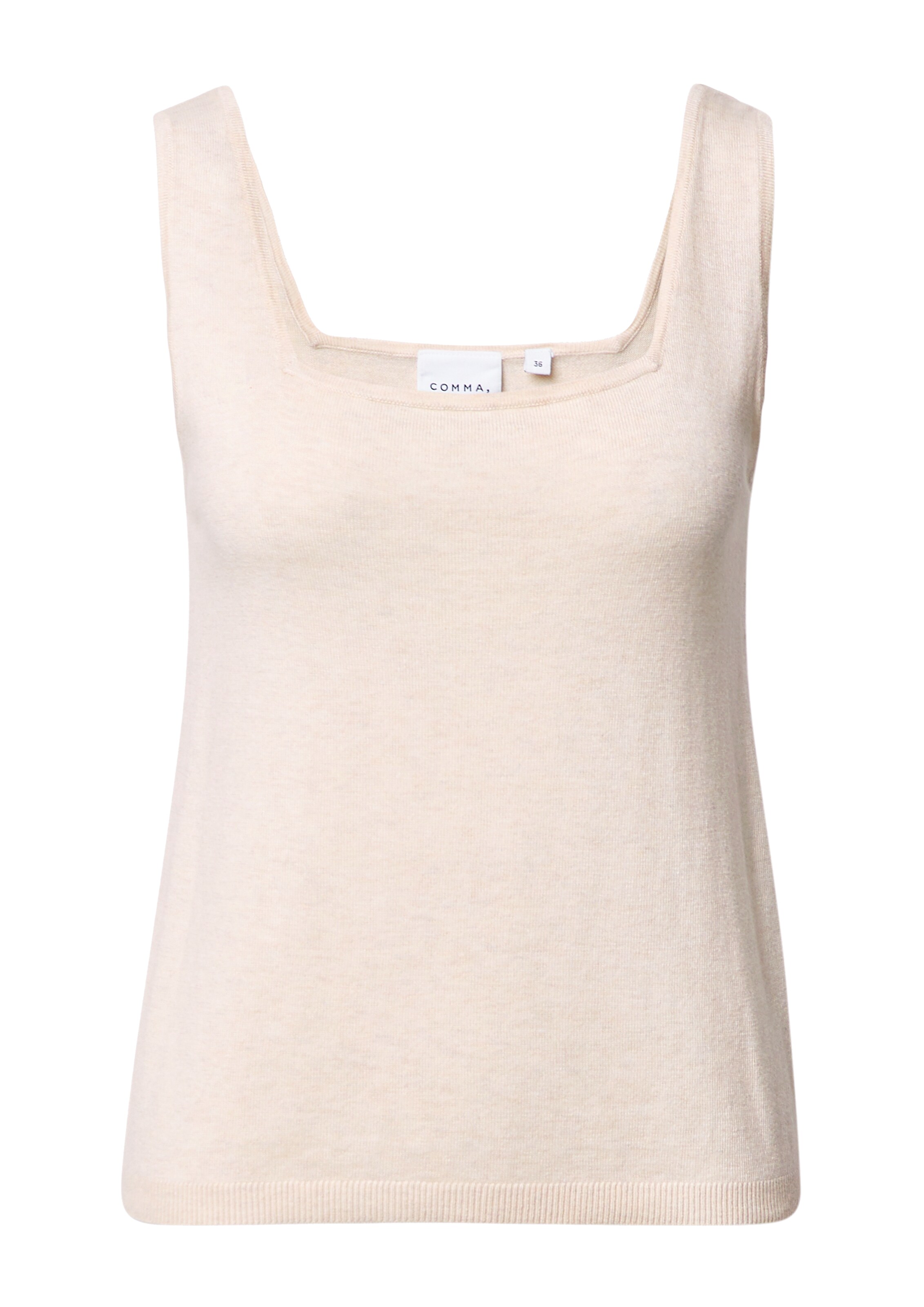 COMMA Sticktop in Beige: Vorderseite