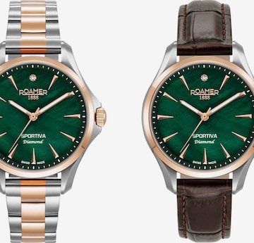 Roamer Analoguhr 'Sportiva Diamond' in Grün: Vorderseite