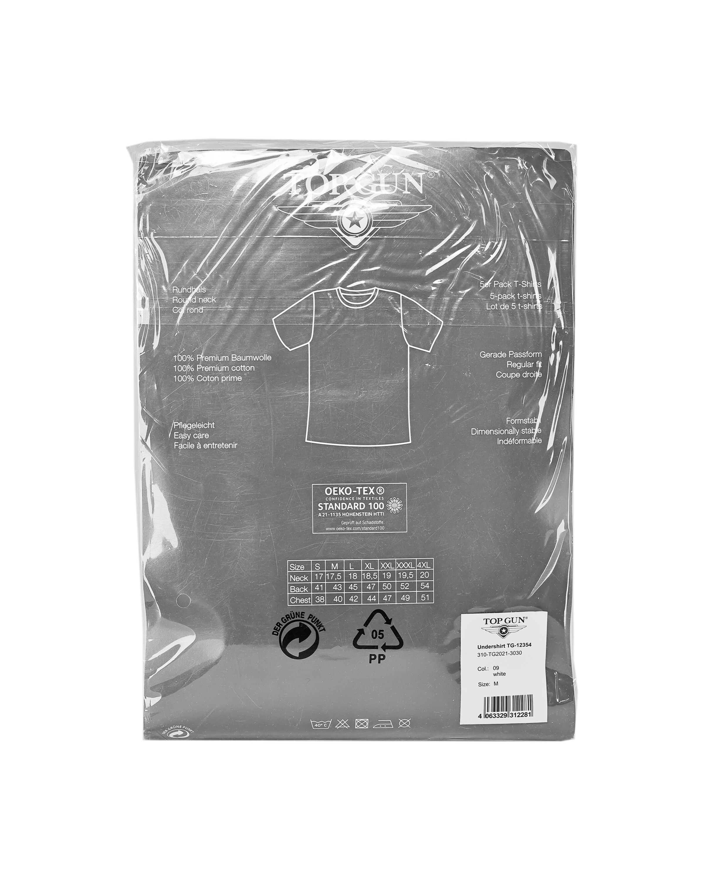 TOP GUN Shirt ' TG20213030 ' in White