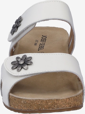 JOSEF SEIBEL Mules 'Tonga' in White