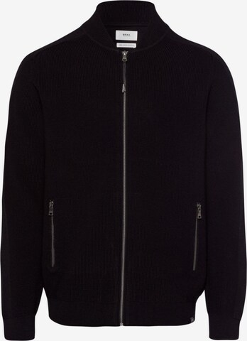 BRAX Knit Cardigan 'John' in Black: front