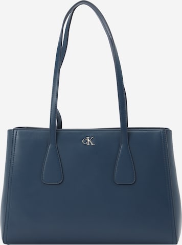 Calvin Klein Schultertasche in Blau: Vorderseite