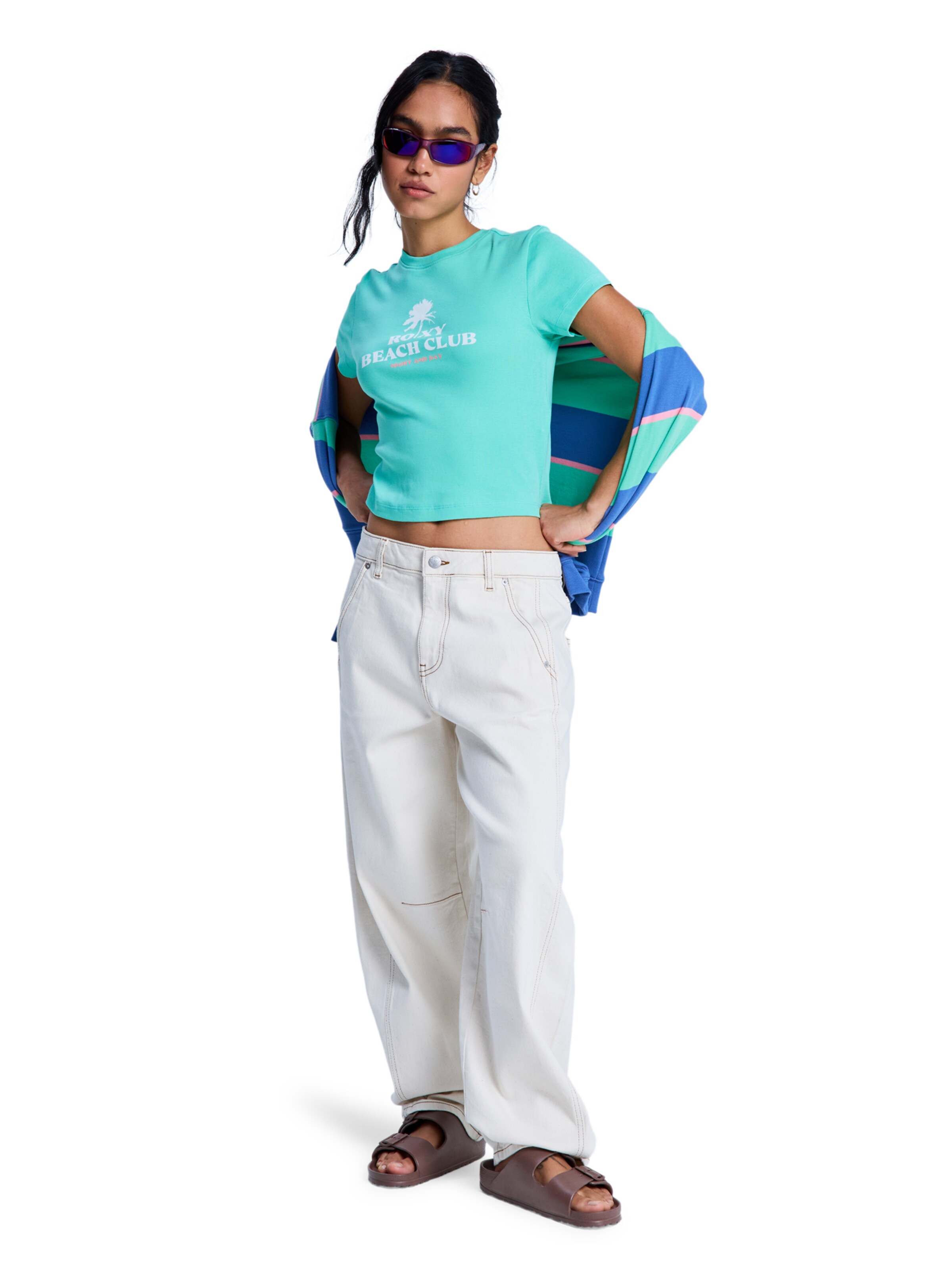 ROXY Shirt 'Beach Love' in Blue