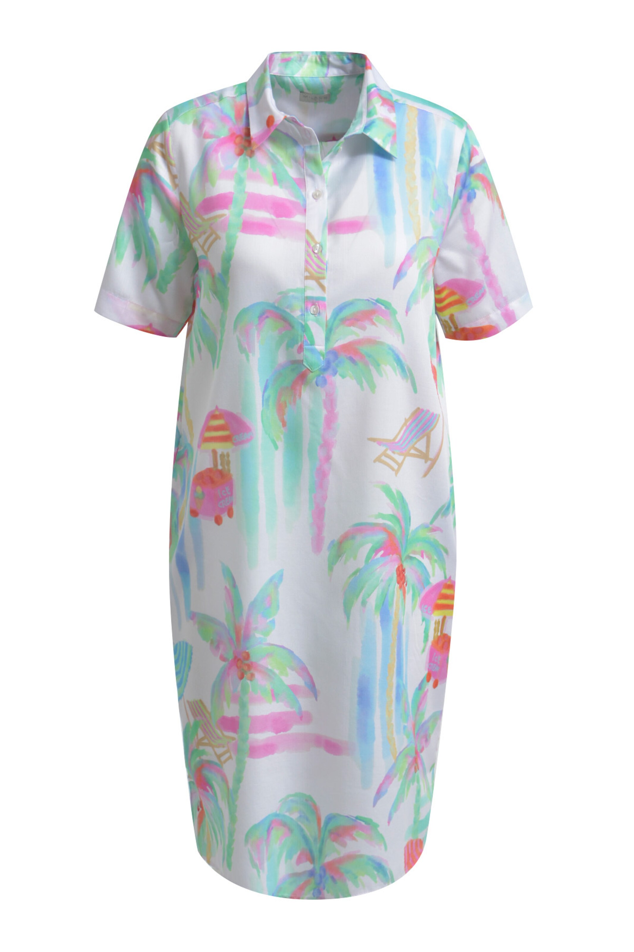 Milano Italy Summer Dress in Beige: front