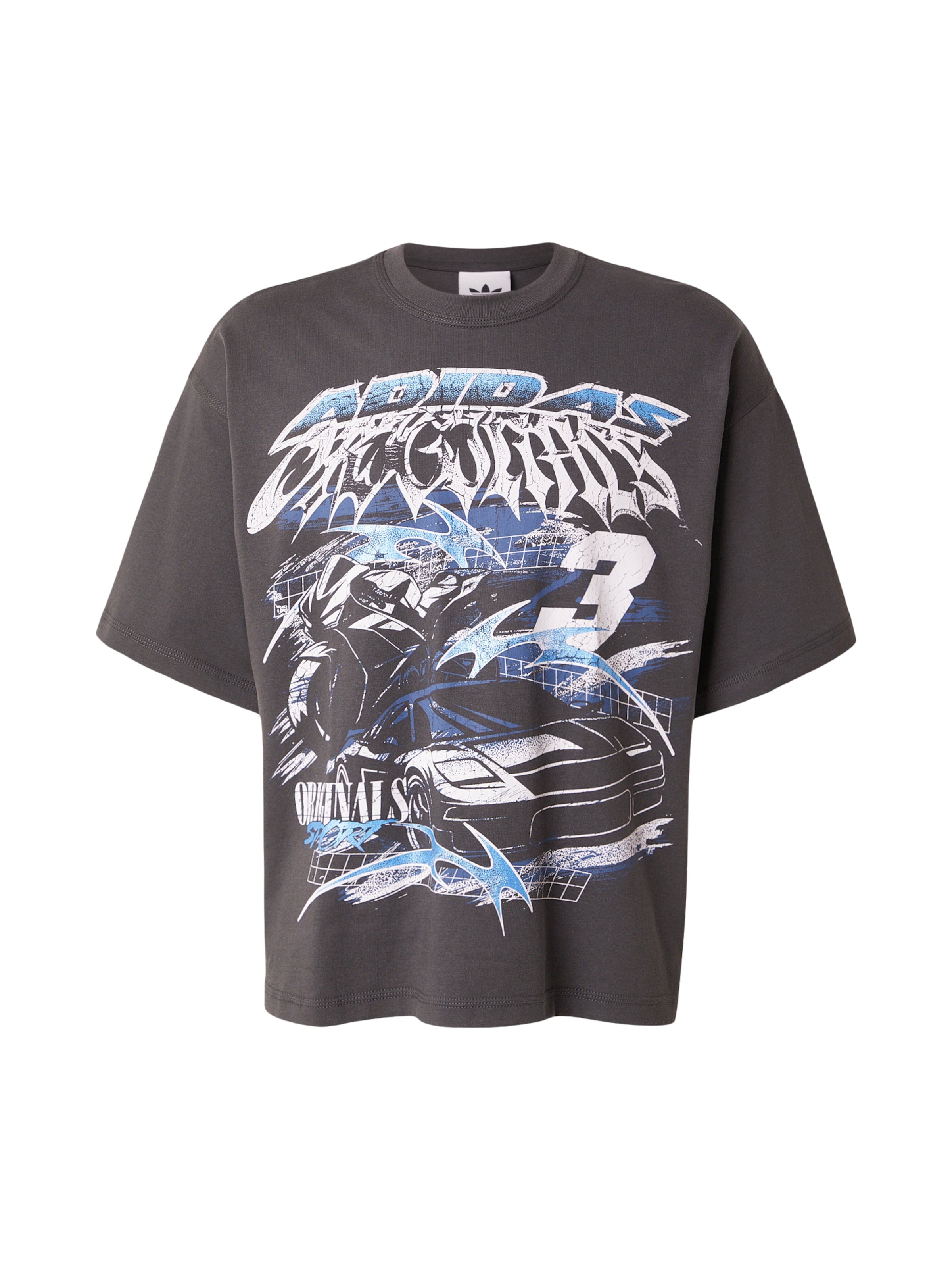 ADIDAS ORIGINALS Póló 'GRUNGE' - fekete: elől