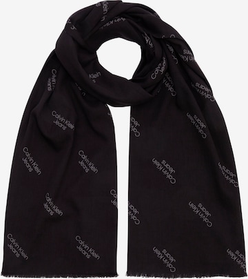 Calvin Klein Jeans Scarf in Black: front