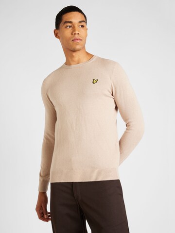 Lyle & Scott Svetr – béžová: přední strana