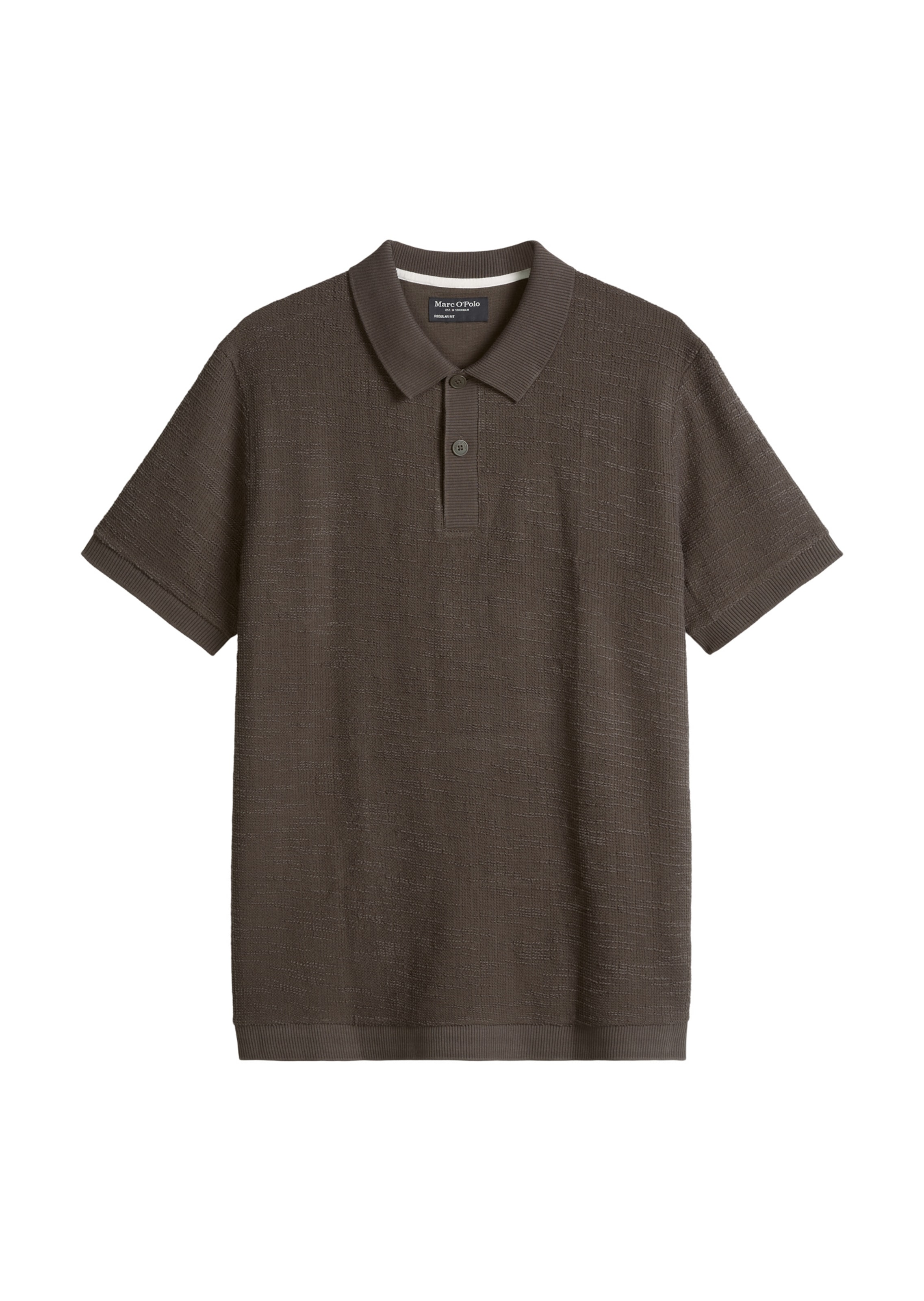 Marc O'Polo Shirt in Bruin: voorkant