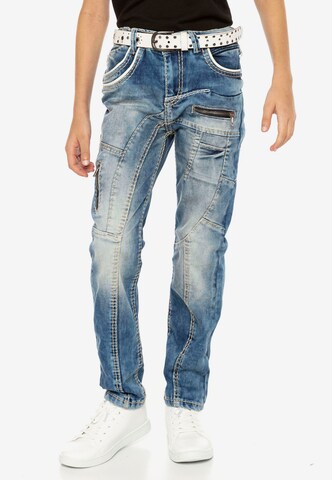 CIPO & BAXX Regular Jeans in Blauw: voorkant