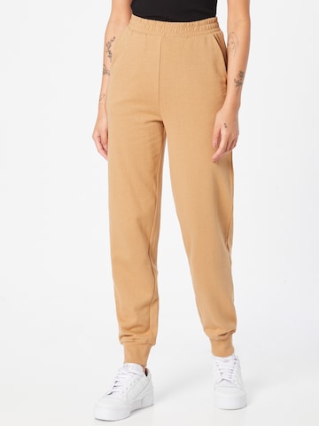 VILA Regular Trousers 'Musty' in Beige: front