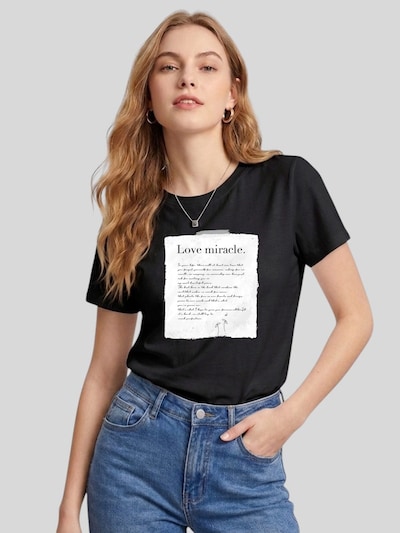 LapaPlus T-shirt en S en noir, Vue avec produit