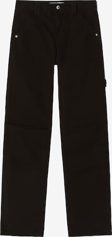Loosefit Pantaloni di Bershka in nero: frontale