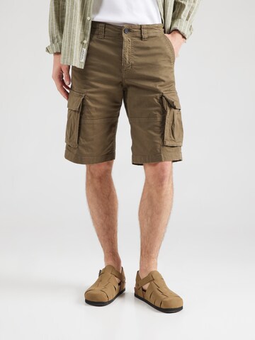 JACK & JONES Обычный Брюки-карго 'JPSTCOLE SEBASTIAN' в Зеленый: спереди