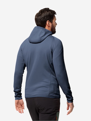 JACK WOLFSKIN Athletic Fleece Jacket 'BAISELBERG' in Blue