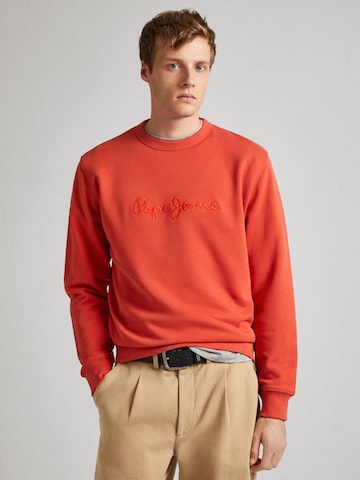 Pepe Jeans Sweatshirt 'Joe' in Orange: predná strana