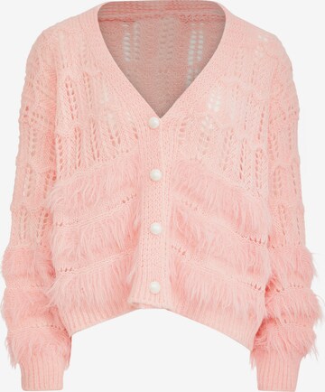 Cardigan Poomi en rose : devant