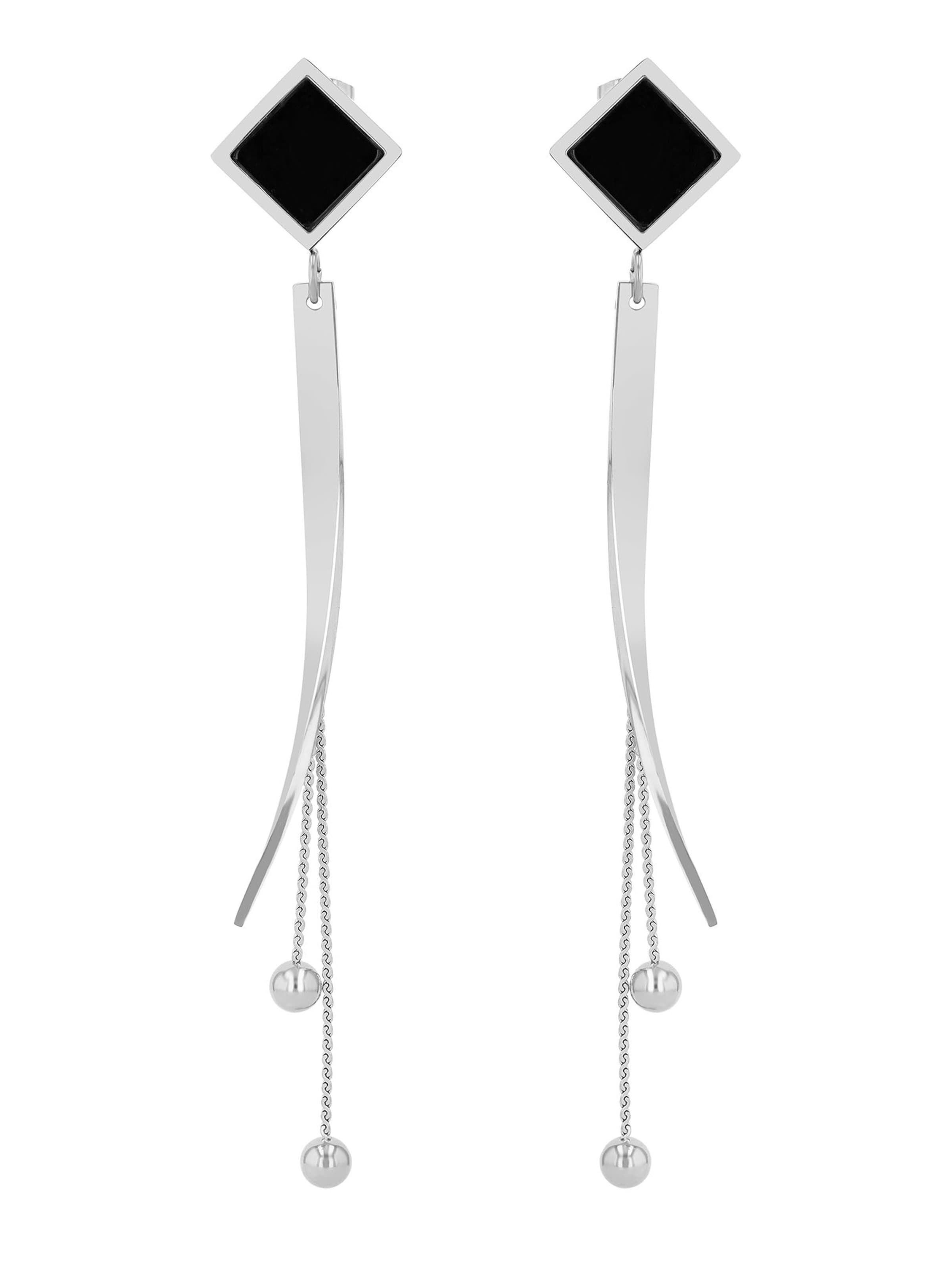 Akzent Earrings 'Beau, langlebig' in Silver: front