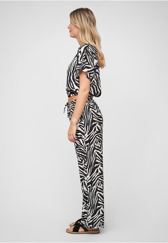 Cloud5ive Set Batwing Top and Wide Pants in Schwarz