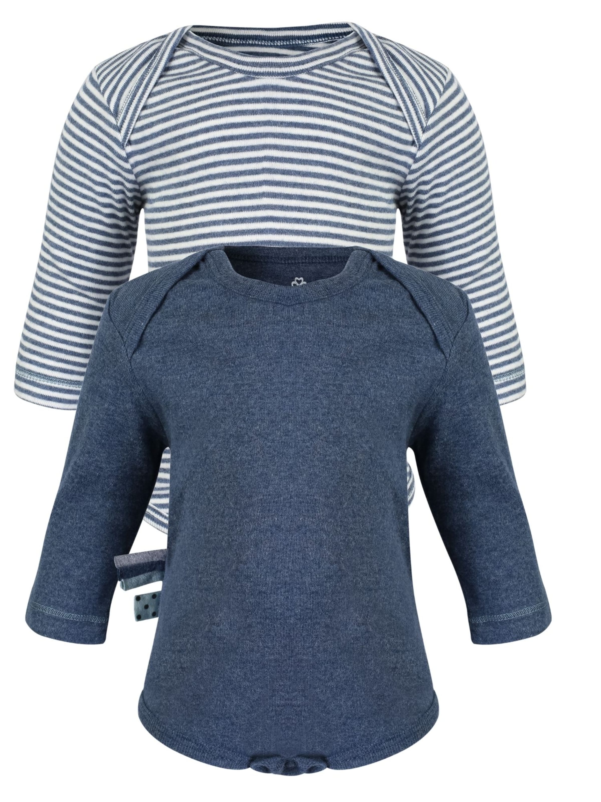 OrganicEra Romper/Bodysuit 'OrganicEra L/S Set - 2 Pcs' in Blue: front