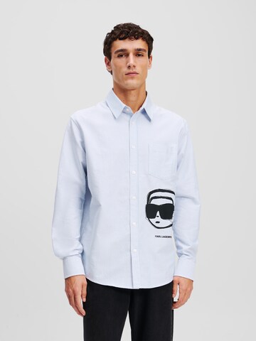 Karl Lagerfeld Comfort fit Ing 'IKON' - kék: elől