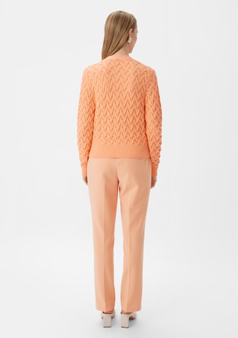 COMMA Knit Cardigan in Orange: back