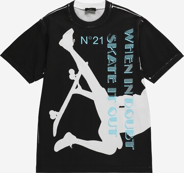 N°21 - Camiseta en negro: frente