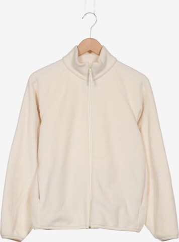 UNIQLO Sweatshirt & Zip-Up Hoodie in M in Beige: front