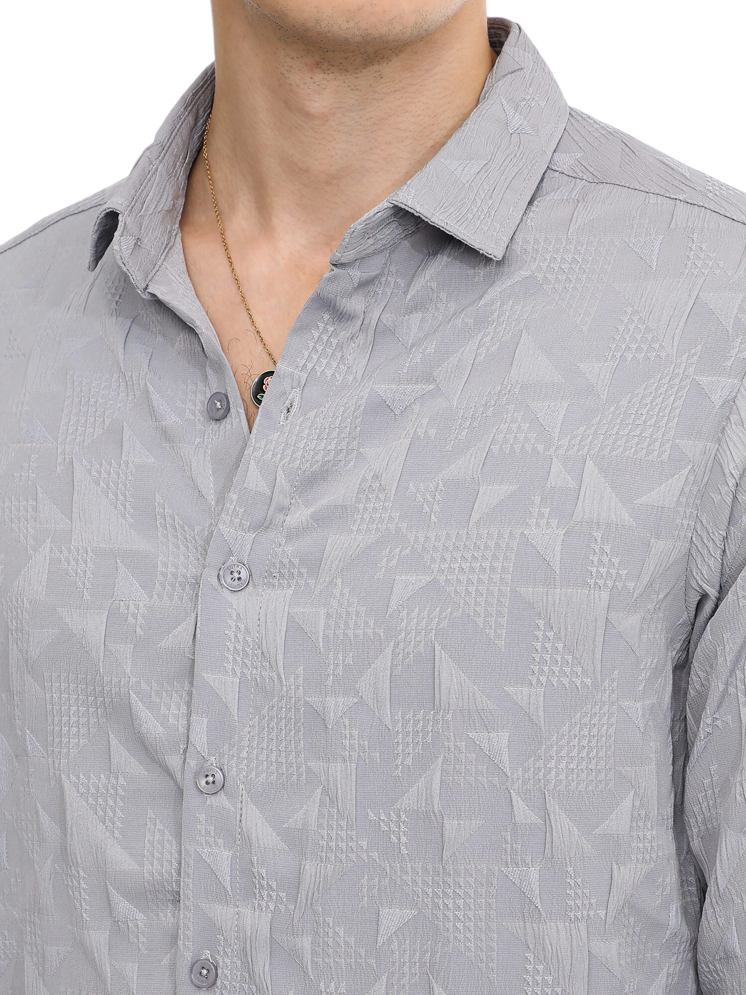 Campus Sutra Rovný strih Košeľa 'Tianna' - Sivá