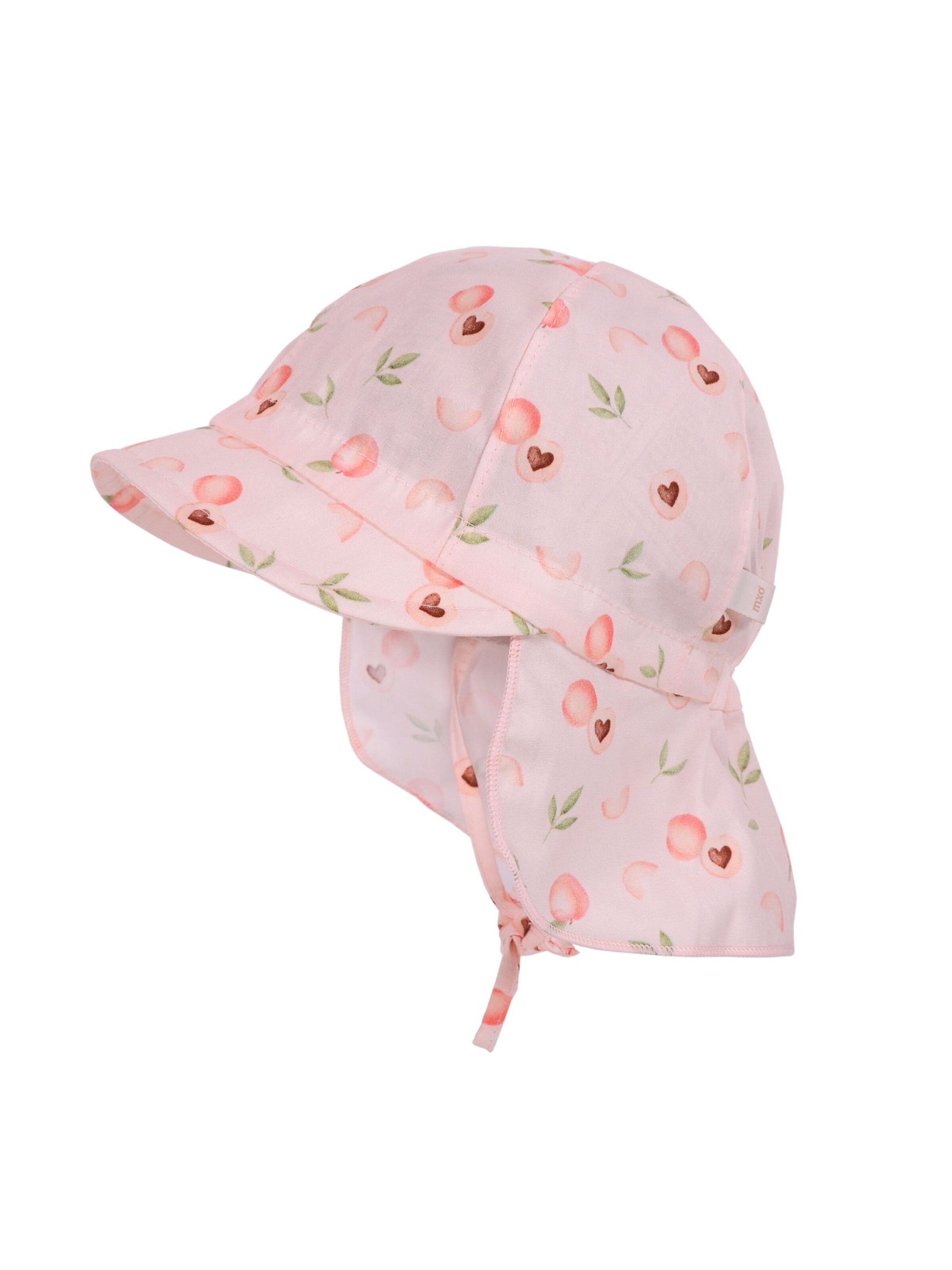 MAXIMO Hat 'BABY-Schildmütze,  kurzer Nackenschutz, Bindeband' in Pink: front