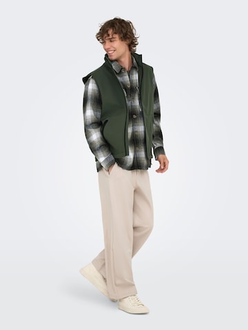 Gilet 'ONSBowie' di Only & Sons in verde
