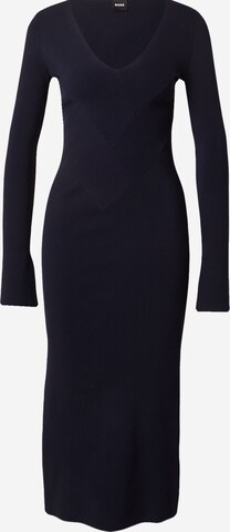 BOSS Knitted dress 'Florency' in Blue: front