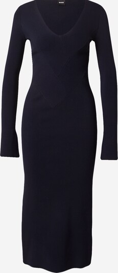 BOSS Pletena obleka 'Florency' | temno modra barva, Prikaz izdelka