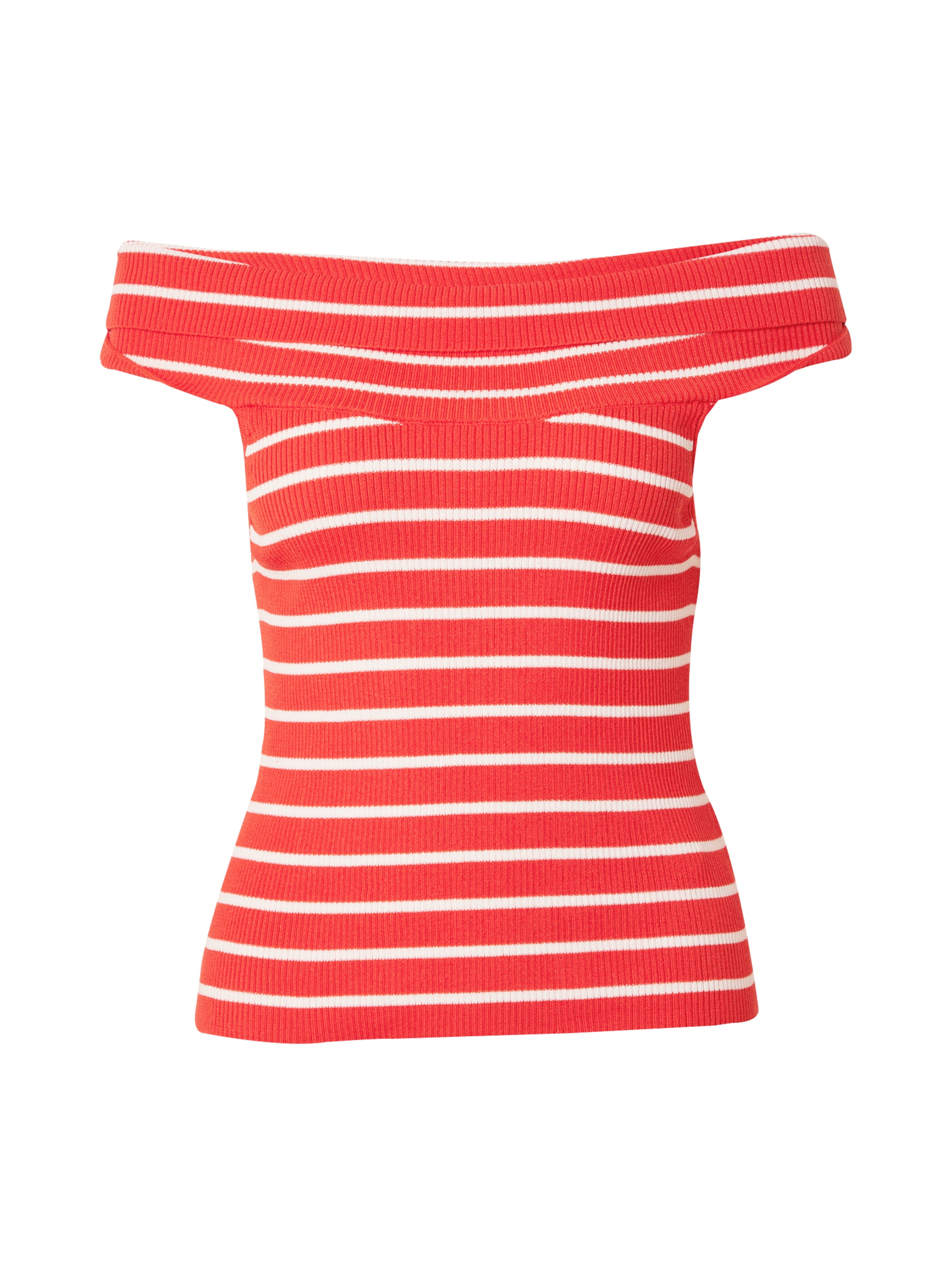 Monki Knitted Top in Red: front