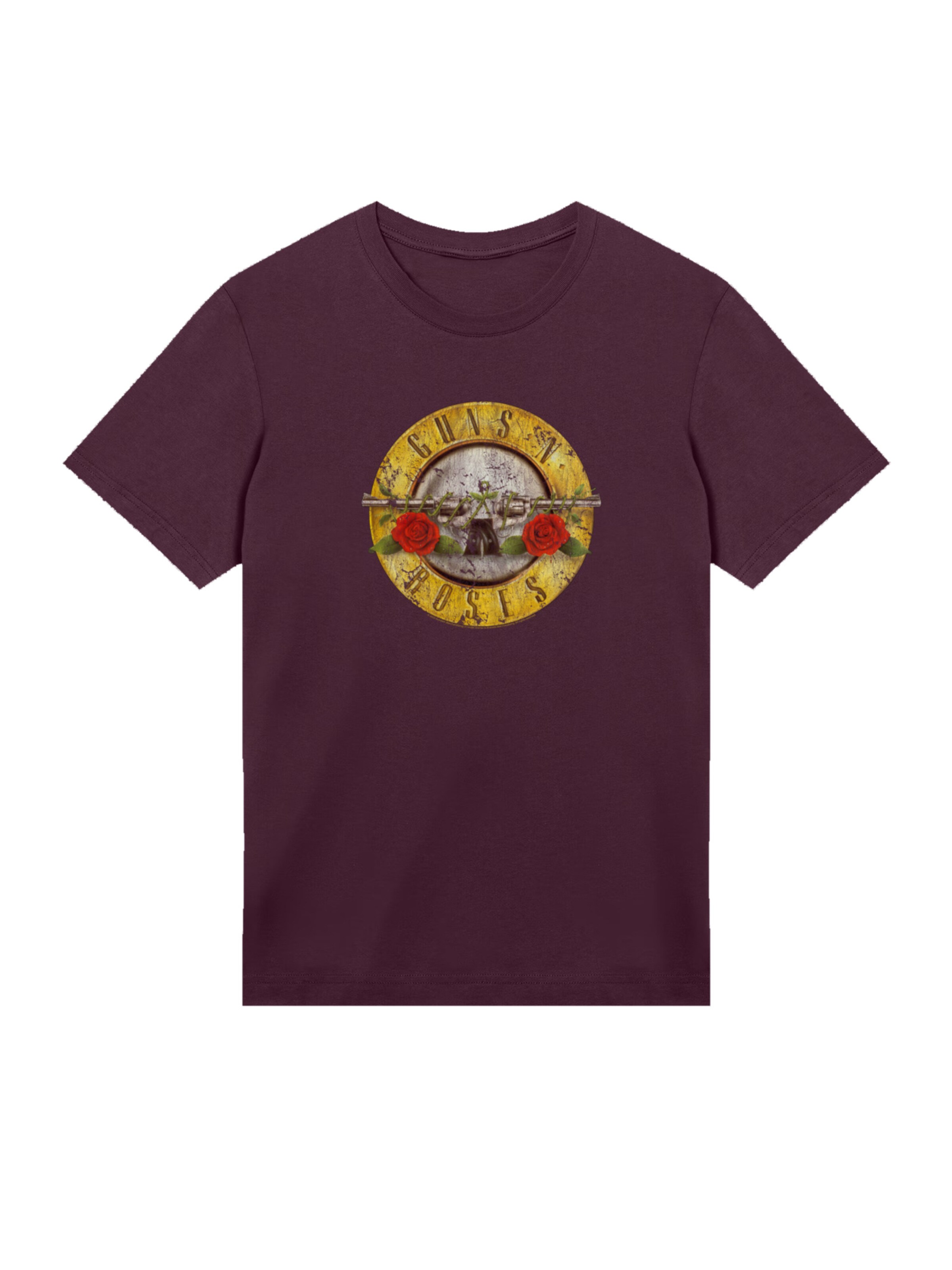 F4NT4STIC Shirt 'Guns 'n' Roses Vintage Bullet Logo' in Purple: front