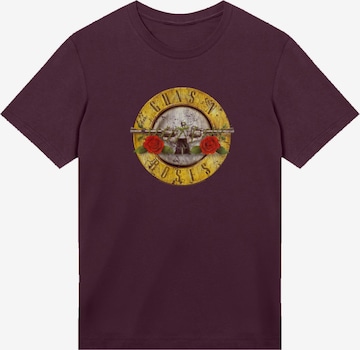 F4NT4STIC Shirt 'Guns 'n' Roses Vintage Bullet Logo' in Purple: front