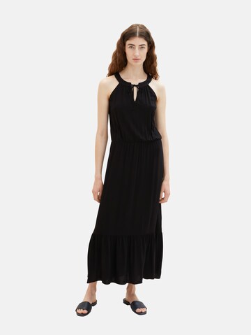 TOM TAILOR Summer dress in Black: front