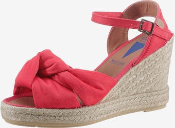 VERBENAS Strap Sandals in Red: front