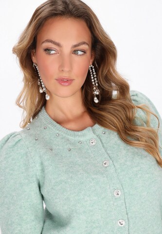 faina Knit cardigan in Green