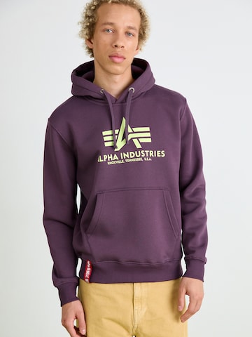 ALPHA INDUSTRIES Свитшот в Лиловый: спереди